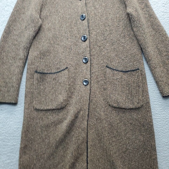 J. Jill Cardigan Womens Petite Small Multi Tweed Look Marled V Neck Button Front - Picture 3 of 10